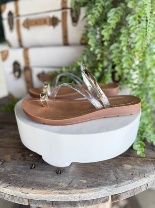 Hit the Strip Sandals Clear by Corkys Sandal Corky's Footwear