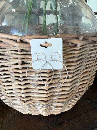 Encircle Me Silver by Pink Panache Earrings Pink Panache