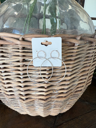 Encircle Me Silver by Pink Panache Earrings Pink Panache