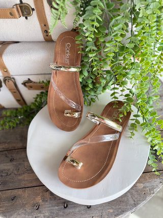 Hit the Strip Sandals Clear by Corkys Sandal Corky's Footwear