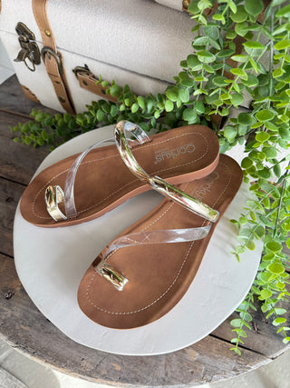 Hit the Strip Sandals Clear by Corkys Sandal Corky's Footwear