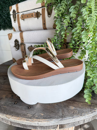 Hit the Strip Sandals White by Corky's Sandal Corky's Footwear