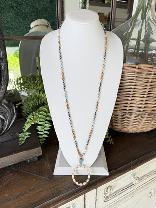 Geneva Necklace White/Natural Necklaces Pink Panache