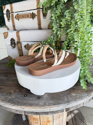 Hit the Strip Sandals White by Corky's Sandal Corky's Footwear