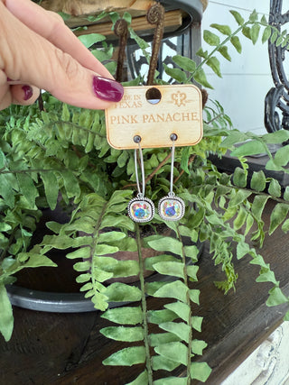 Lydia Earrings Silver by Pink Panache Earrings Pink Panache