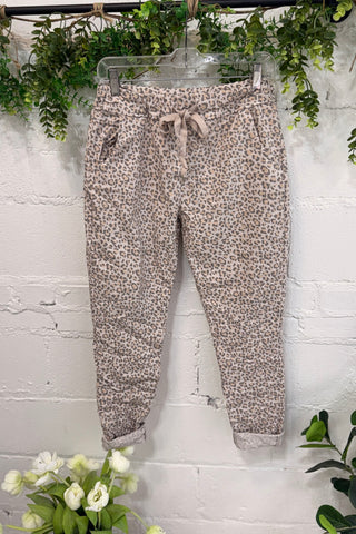 Lovin Leopard Pants Taupe