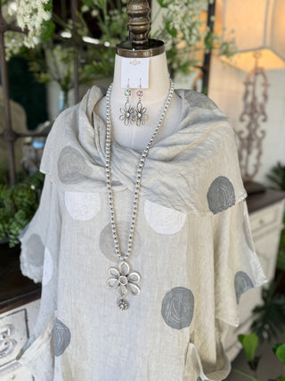 Nia Linen Top Ecru Shirts & Tops 111% Lino