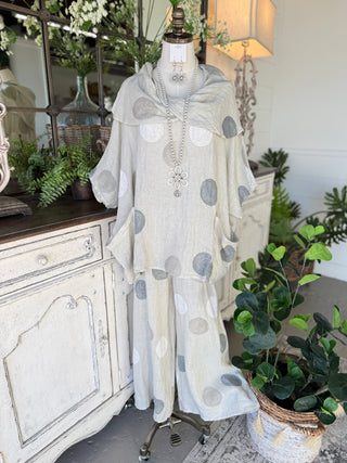 Nia Linen Top Ecru Shirts & Tops 111% Lino