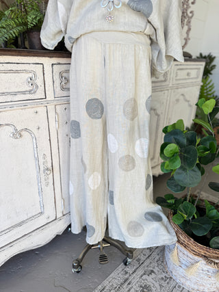 Riviera Linen Pants Ecru Pants 111% Lino