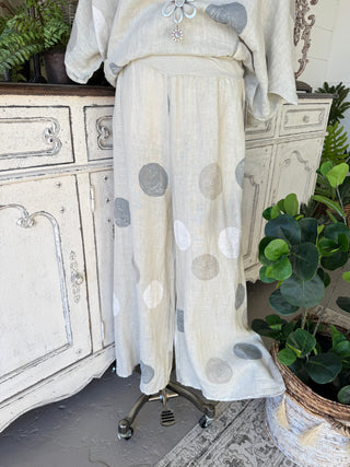 Riviera Linen Pants Ecru Pants 111% Lino