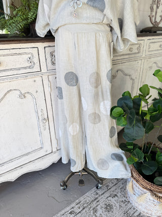 Riviera Linen Pants Ecru Pants 111% Lino