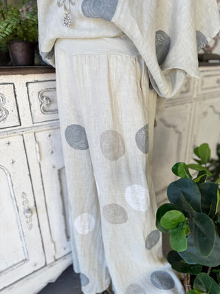 Riviera Linen Pants Ecru Pants 111% Lino