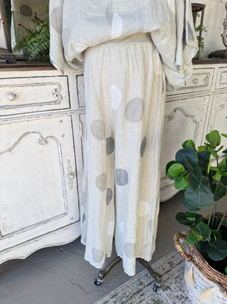 Riviera Linen Pants Ecru Pants 111% Lino