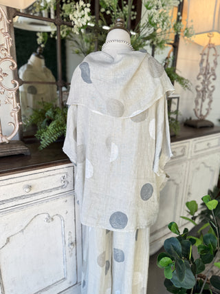 Nia Linen Top Ecru Shirts & Tops 111% Lino