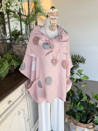 Nia Linen Top Blush Shirts & Tops 111% Lino