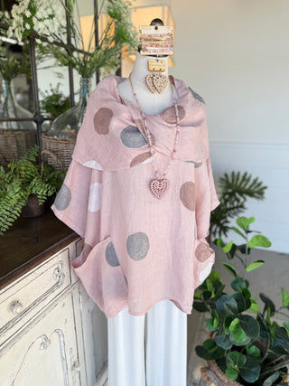 Nia Linen Top Blush Shirts & Tops 111% Lino