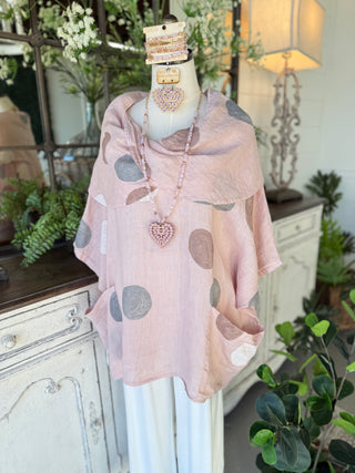 Nia Linen Top Blush Shirts & Tops 111% Lino