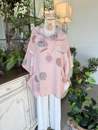 Nia Linen Top Blush Shirts & Tops 111% Lino