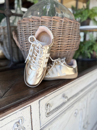 Trackstar Sneakers Gold Metallic Shoes Dirty Laundry