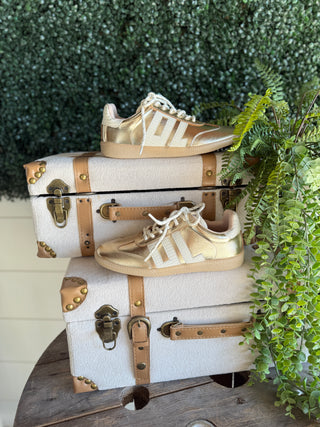Trackstar Sneakers Gold Metallic Shoes Dirty Laundry