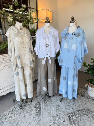 Riviera Linen Pants Ecru Pants 111% Lino