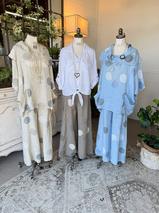 Riviera Linen Pants Taupe Pants 111% Lino