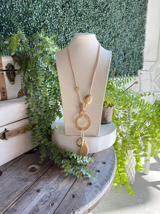 Double Vision Necklace Gold Tones Necklaces L & B Creations