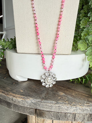Spotlight Necklace Pink Necklaces BFF