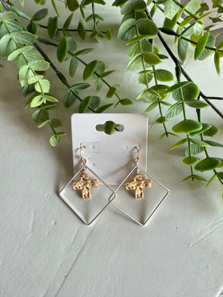 Rescued Me Earrings Gold Earrings SM Style