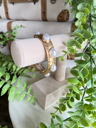 Hillary Bracelet Gold/Pearl RESTOCK Soon Bracelets Carol Su