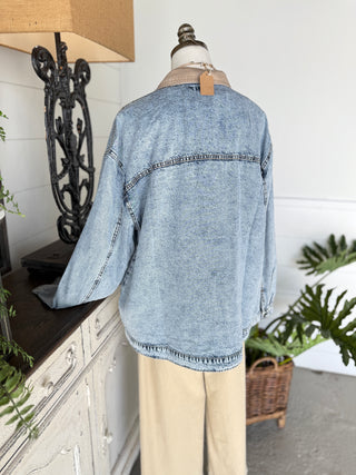 Sadie Jacket Denim by Easel Jacket Easel
