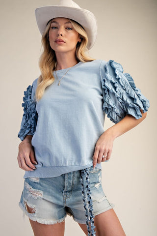 Rumba Top Dusty Blue by Easel Top Easel
