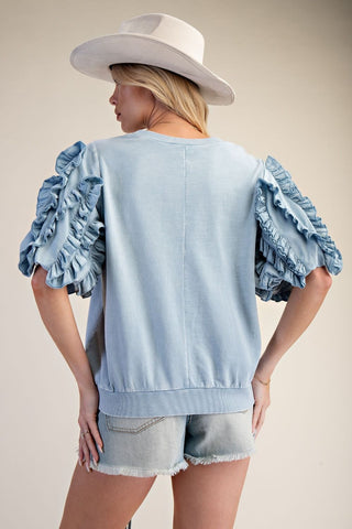Rumba Top Dusty Blue by Easel Top Easel