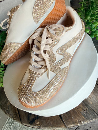 Express Sneakers Gold Shoes La Sheela