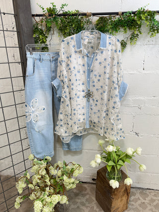 Tillie Jeans Lt Denim Jeans Blublu