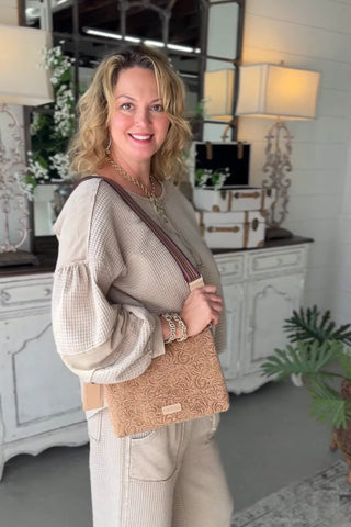 Russell Top Khaki by Easel