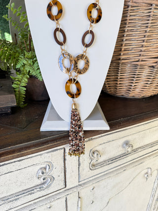 Olivia Necklace Brown Necklaces L & B Creations