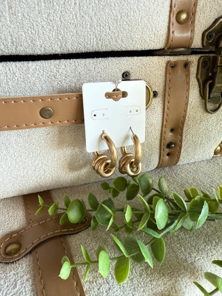 Connect Earrings Gold RESTOCK Soon Earrings Carol Su