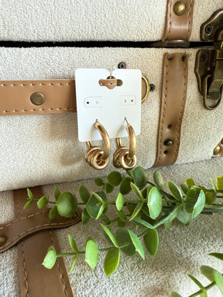 Connect Earrings Gold RESTOCK Soon Earrings Carol Su