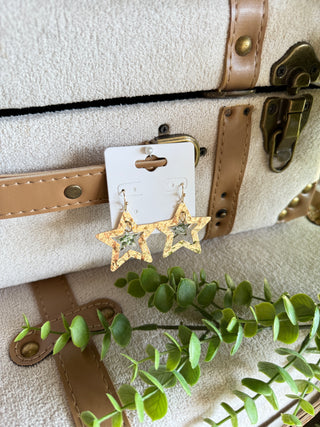 Star Studded Earrings Gold Earrings SM Style