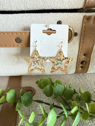 Star Studded Earrings Gold Earrings SM Style