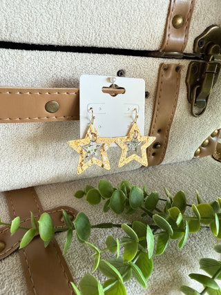 Star Studded Earrings Gold Earrings SM Style