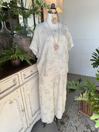 Blakely Linen Top Beige Shirts & Tops New Afeis