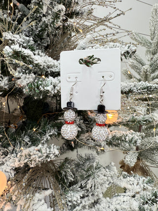 Snow Days Earrings Silver Earrings L & B Creations