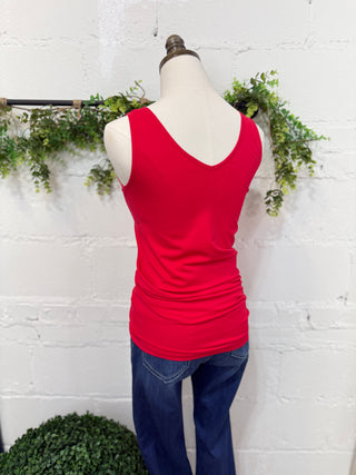 Essential Tank Red Tank Top Yelete