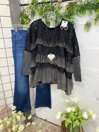 Lenore Top Black Shirts & Tops Oli & Hali