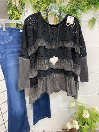 Lenore Top Black Shirts & Tops Oli & Hali