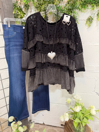 Lenore Top Black Shirts & Tops Oli & Hali
