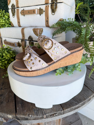 Told You So Sandals Cream Crackle by Corkys Sandal Corky's Footwear