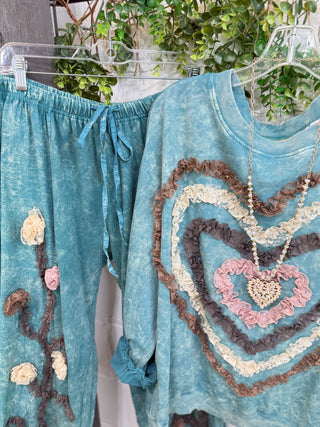 Absolutely Top Aqua Sweatshirt A Rare Bird